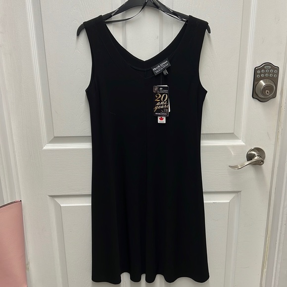 NWT FRANK LYMAN BLACK DRESS WITH POCKETS - Picture 1 of 2